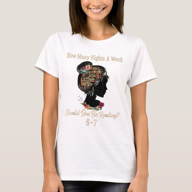 Camiseta How Many Nights Reading 67 Funny Meme Six Seven Te (Frente)