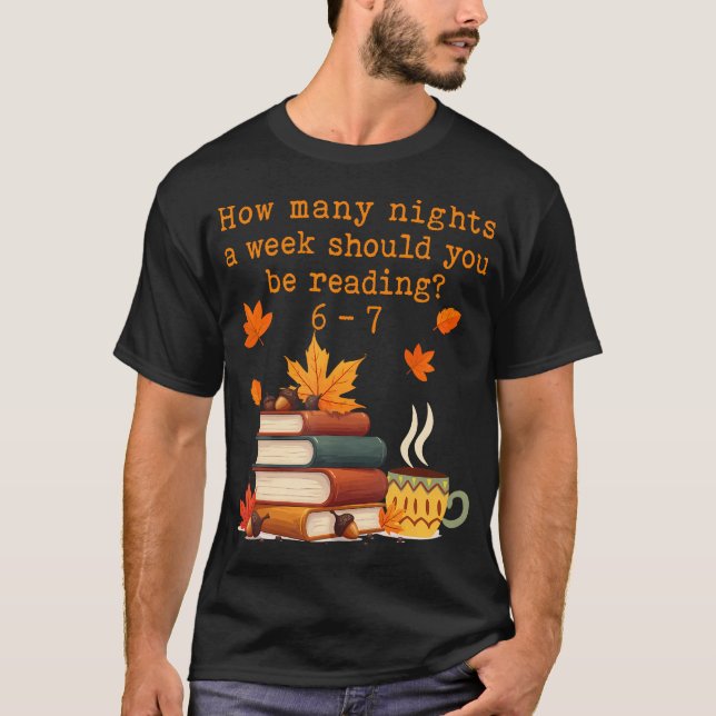 Camiseta How Many Nights Reading 67 Funny Meme Six Seven Te (Frente)