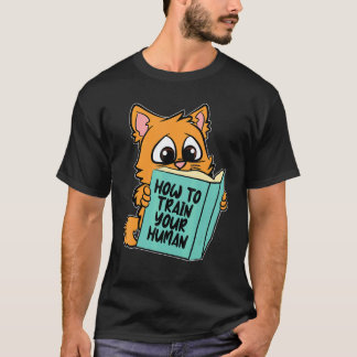 Camiseta How to train your Human Headstrong cat Owner