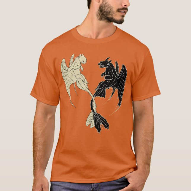Camiseta How torain Your Dragon 3 Hidden World Lightfuryoot (Frente)