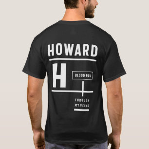 Camiseta Howard Personalizated Name Birthday Gift