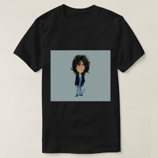 Camiseta Howard Stern Art Black Throw Blanket (Frente do Design)
