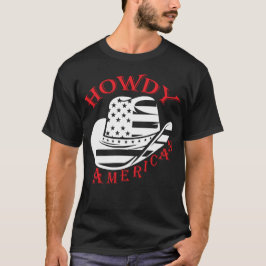 Camiseta Howdy American Cowboy Hat