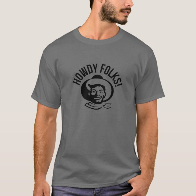 Camiseta Howdy Folks State Fair Texas Cowboy (Frente)