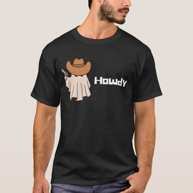 Camiseta Howdy Funny Cute Ghost Halloween (Frente)