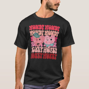Camiseta Howdy Honey Dia de os namorados Cowgirl Preppy Mat