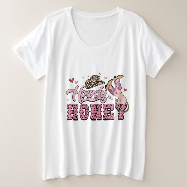 Camiseta Howdy Honey Womens (Frente do Design)