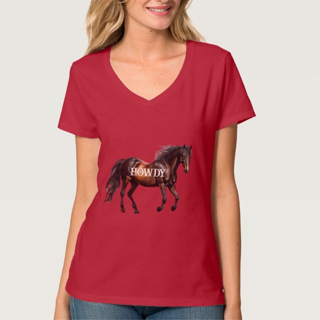 Camiseta Howdy Horse (Frente)