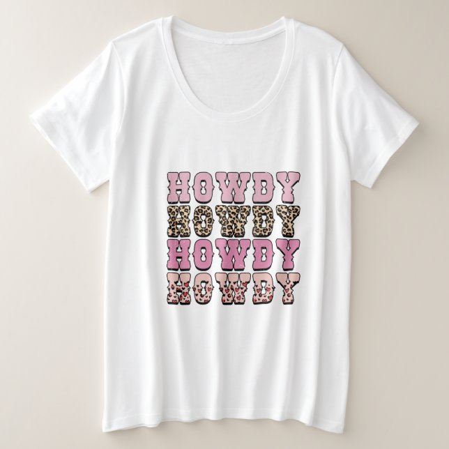 Camiseta Howdy Howdy Howdy Womens (Frente do Design)