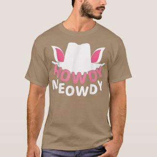 Camiseta Howdy Meowdy Western Country Southern Cowgirl & ca