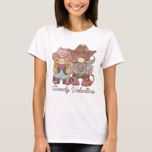 Camiseta Howdy Namorados Country Gnomos