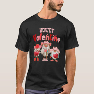 Camiseta Howdy Namorados Gnomos Dia de os namorados Love H