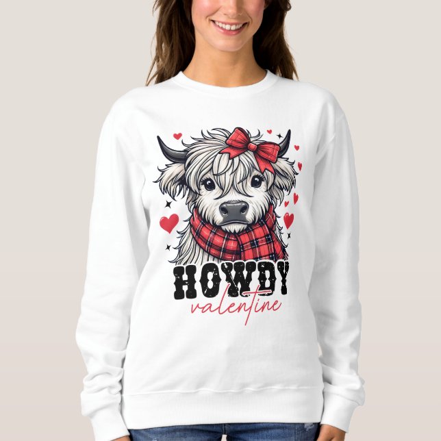 Camiseta Howdy Namorados Highland Cow (Frente)