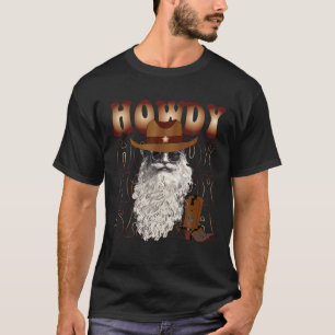 Camiseta Howdy Papais noeis Retro Western Natal Cowbo