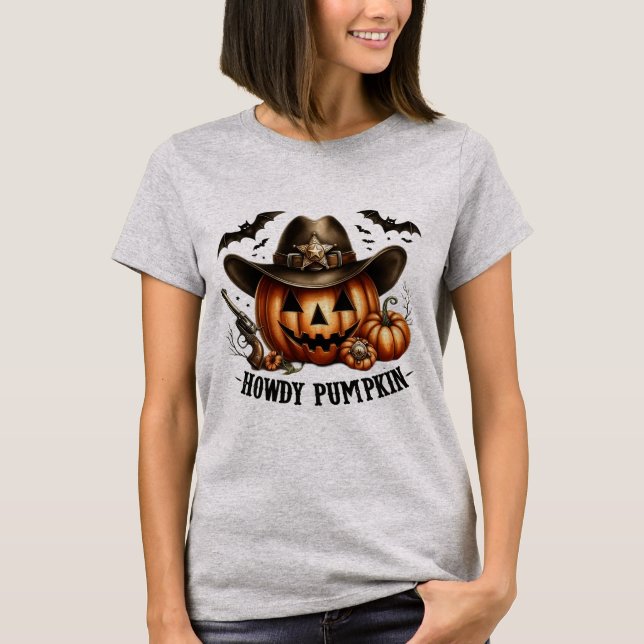 Camiseta Howdy Pumpkin (Frente)