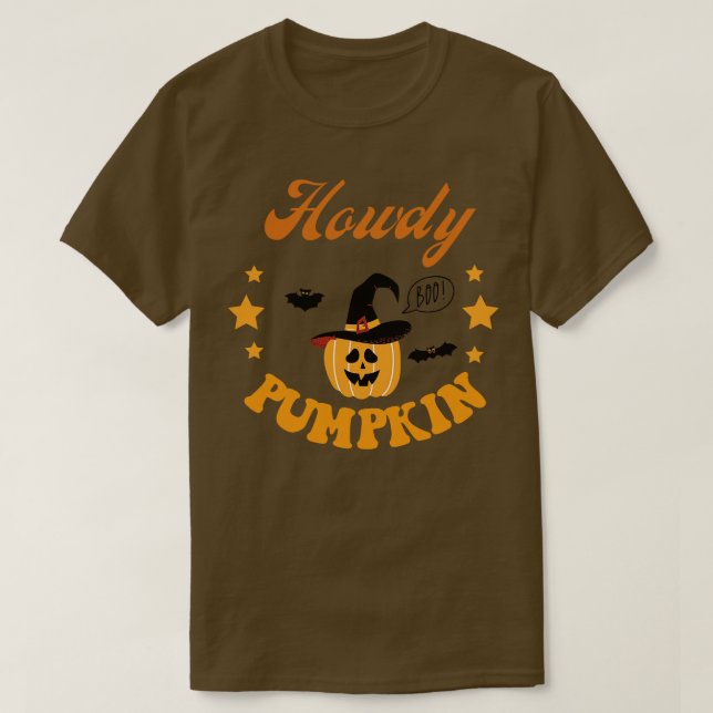 Camiseta Howdy Pumpkin 11 (Frente do Design)