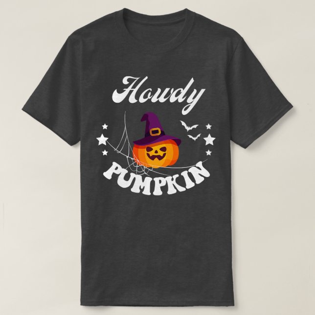 Camiseta Howdy Pumpkin 3 (Frente do Design)