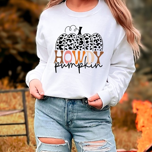 Camiseta Howdy Pumpkin Fall (Criador carregado)