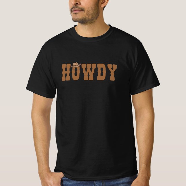 Camiseta Howdy Rodeo País Ocidental Sul (Frente)