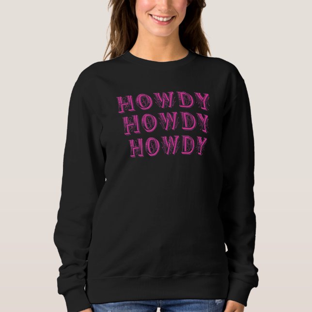 Camiseta Howdy Rodeo Western Retro Vintage País Sul (Frente)