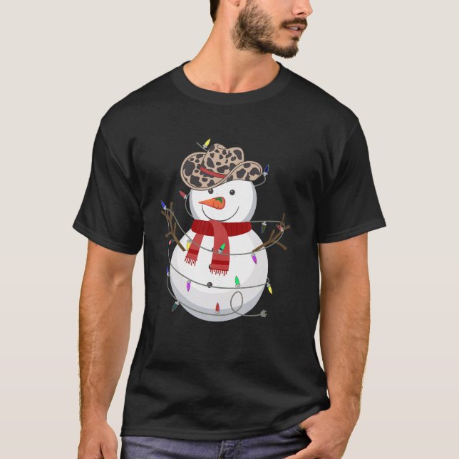 Camiseta Howdy Santa Claus Retro Groovy Cowboy Western Chri (Frente)