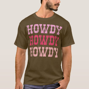 Camiseta Howdy Vintage Rodeo País Ocidental Cowgi Sul