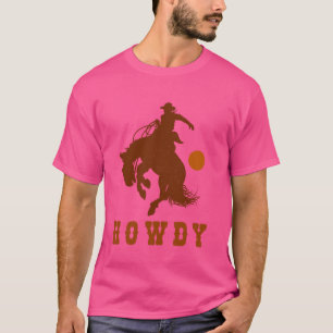 Camiseta Howdy Western Cowboy Country Rodeo Vintage