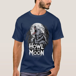Camiseta Howl na Lua para uma família amante de Werewolf