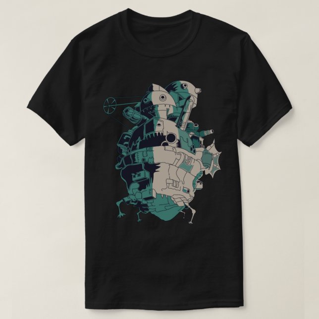 Camiseta Howl_s Moving Castle (Frente do Design)