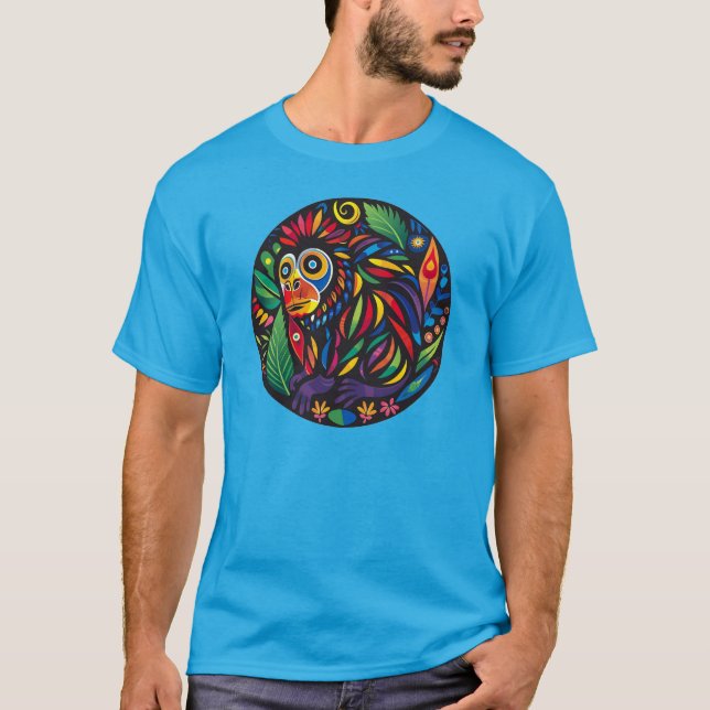 Camiseta Howler Hues: Fusão de Kuna Funk (Frente)