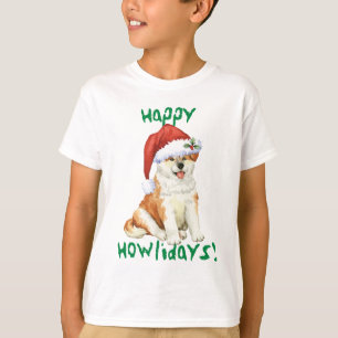 Camiseta Howliday feliz Akita