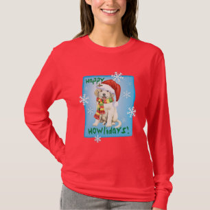 Camiseta Howlidays feliz grandes Pyrenees