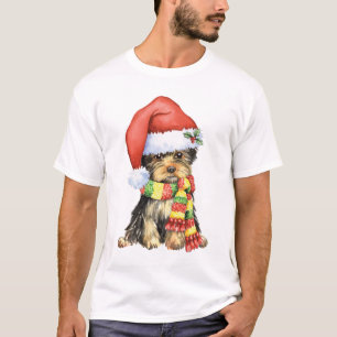 Camiseta Howlidays feliz Yorkie