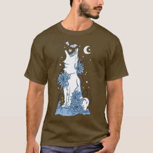 Camiseta Howling Night White Wolf