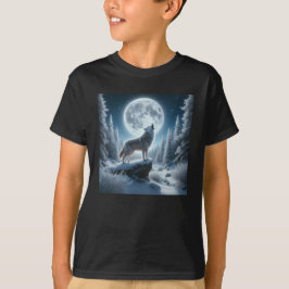 Camiseta Howling Wolf In Winter