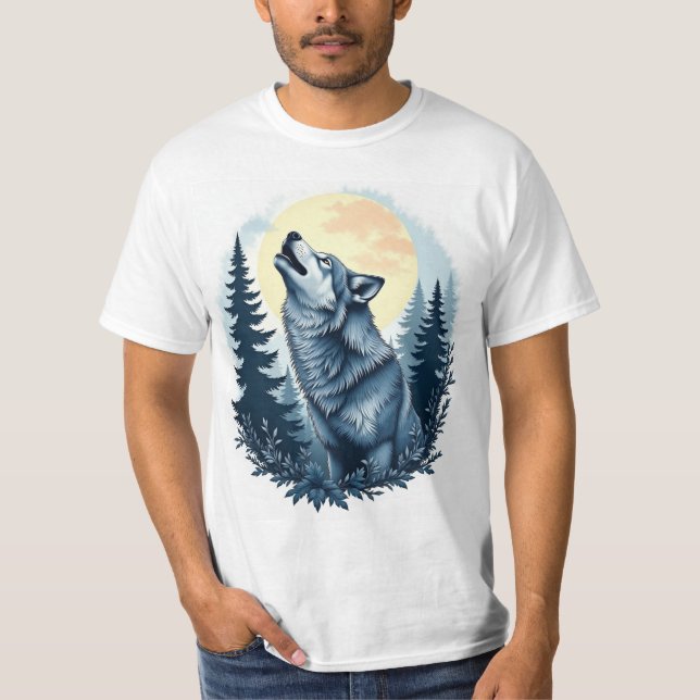 Camiseta Howling Wolf Sob Luz (Frente)