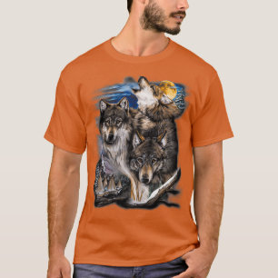 Camiseta Howling Wolves na lua de cheio