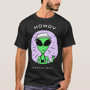 Camiseta Howthlings - Logotipo de Alienígena engraçado