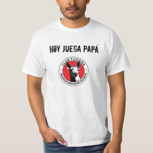 Camiseta Hoy Juega Papá (Frente)