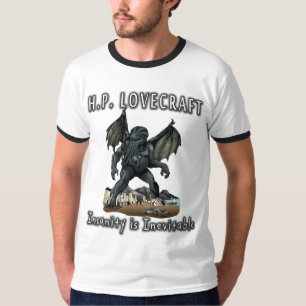 Camiseta HP Lovecraft -- A demência é inevitável
