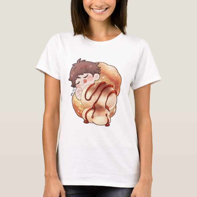 Camiseta [HQ x Café da Manhã] Oikawa - Cream Bun (Frente)