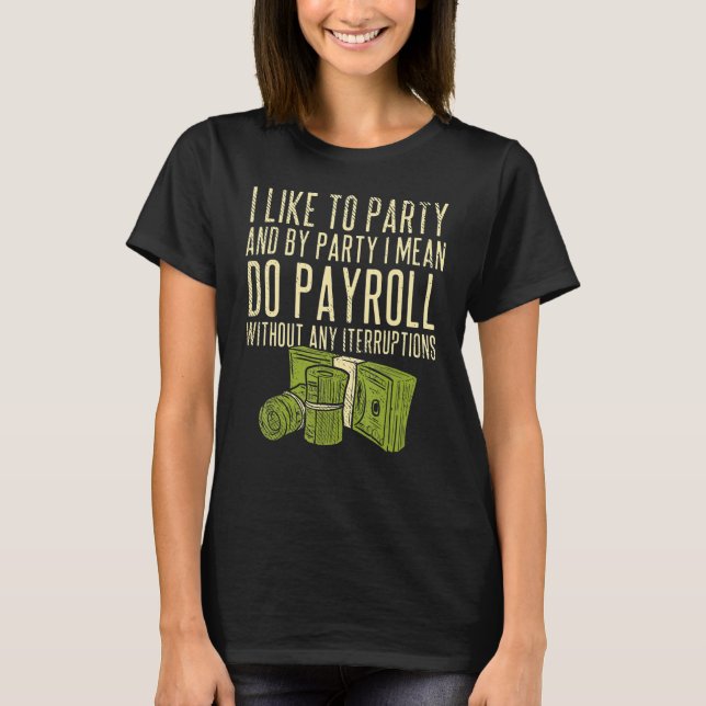 Camiseta Hr Do Payroll Sem Qualquer Colaboração Interrompid (Frente)