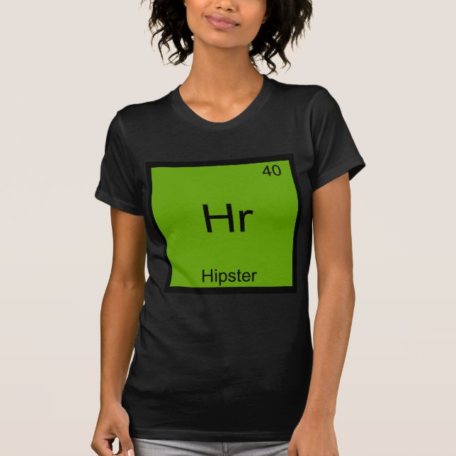 Camiseta Hr - Elemento Engraçado de Química para H (Frente)