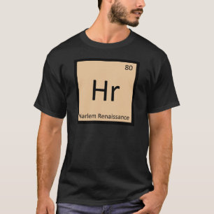Camiseta Hr - Símbolo de Mesa Periódico de Arte do Harlem