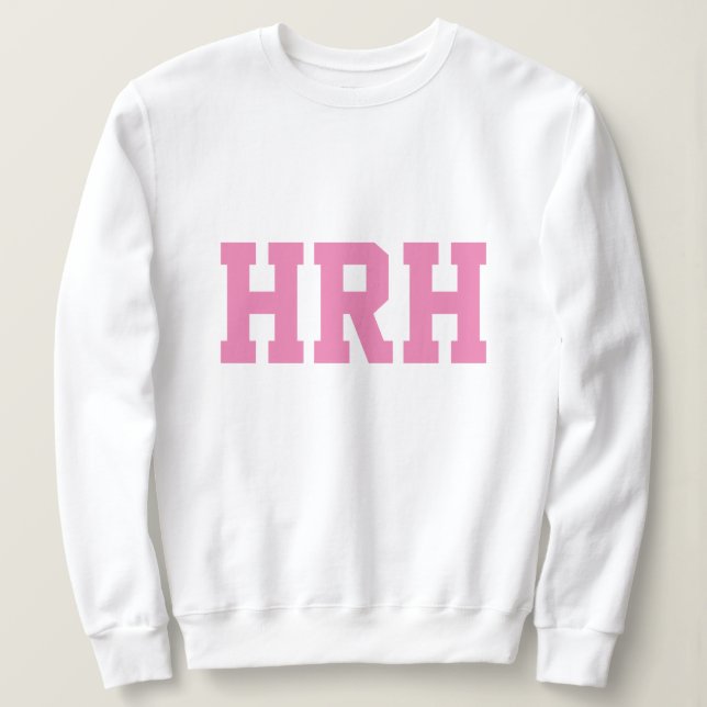 Camiseta HRH Sua Alteza Real (Frente do Design)