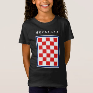 Camiseta Hrvatska Checker Azul Fronteira