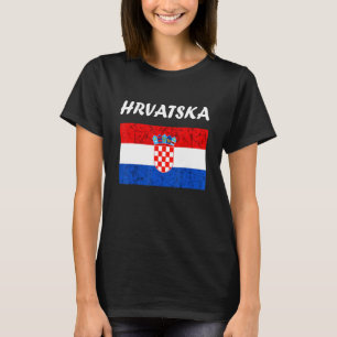 Camiseta Hrvatska Croácia Roots Croata Flag Croata