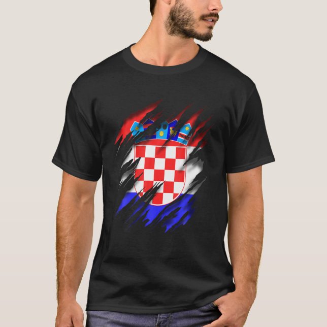 Camiseta Hrvatska Lovers Croácia Flag (Frente)