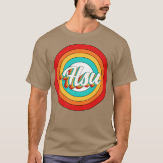 Camiseta Hsu Name Shirt Vintage Hsu Circle