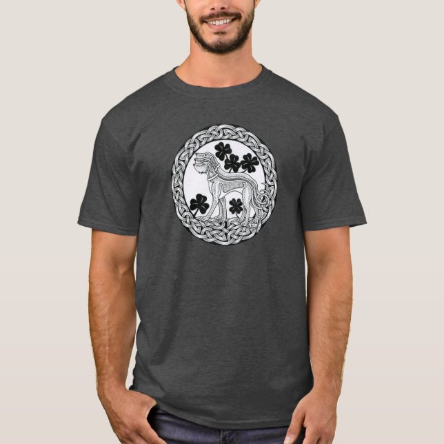 Camiseta https://www.zazzle.com/irish_wolfhound_team_shield (Frente)